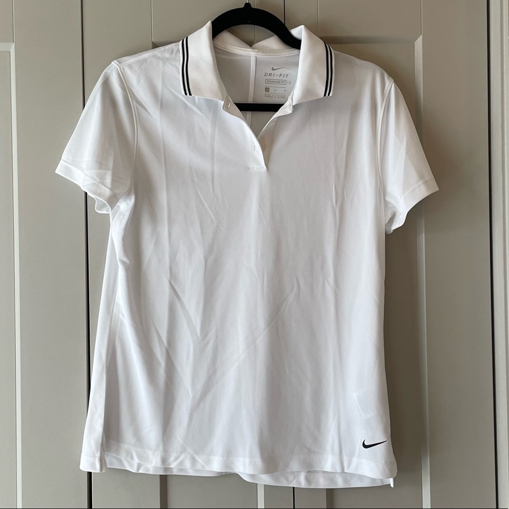 Nike Dri Fit Polo White size M